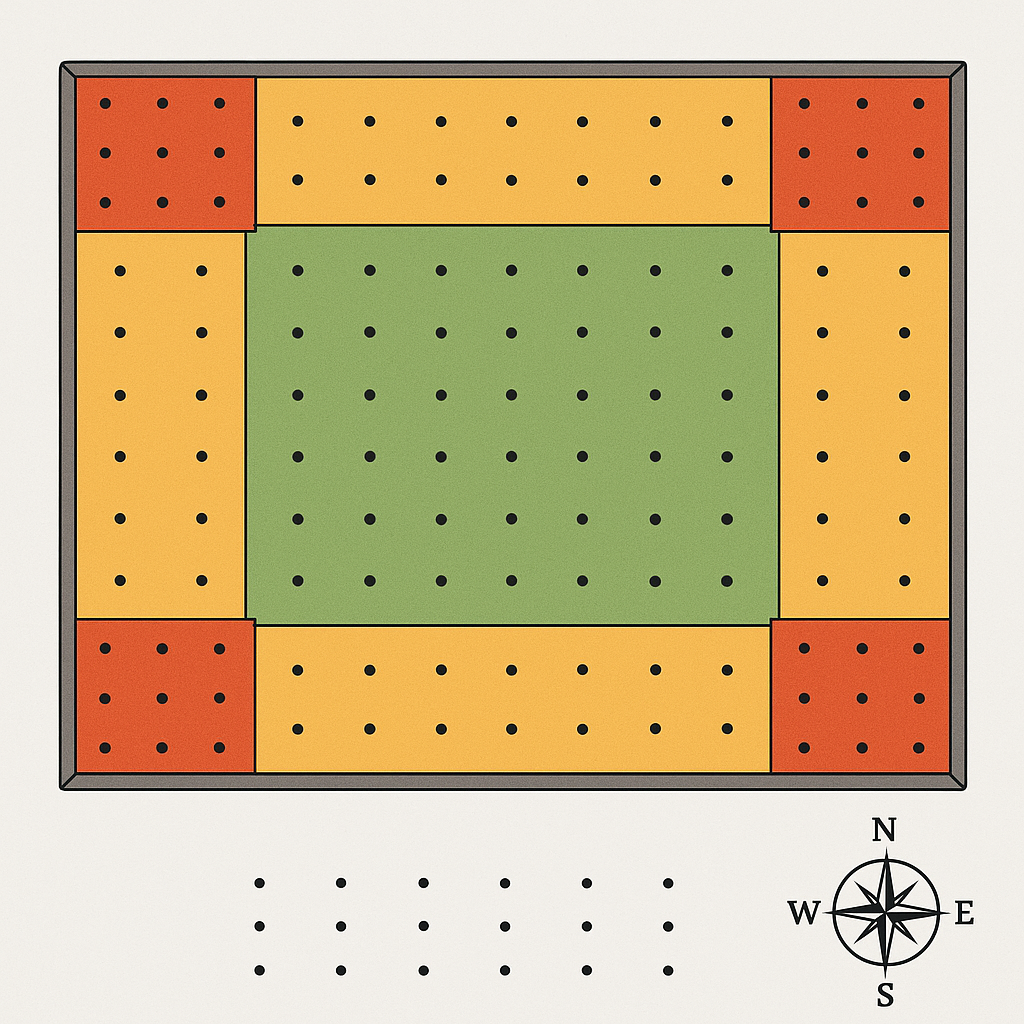 Wind Uplift Fastener Zones
